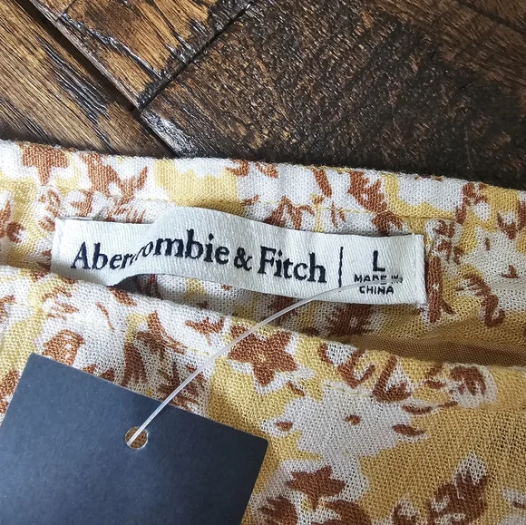 Abercrombie Floral Skirt Womens Size L Nwt - Picture 4 of 9